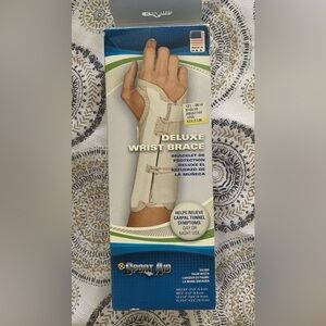 SportAid Deluxe Wrist Brace Carpal Tunnel Relief - Left Hand Size Small S Unisex